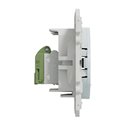 Prise RJ45 (8 contacts) Cat.6 Odace S510475 Blanc recyclé brillant grade 1 (informatique + tél)