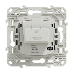 Prise de courant 2P Odace S520033 Blanc brillant 