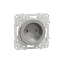Prise de courant 2P Odace S530033 Aluminium 
