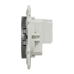 Prise de courant 2P Odace S530033 Aluminium 