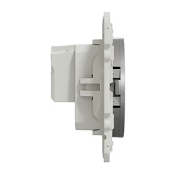 Prise de courant 2P Odace S530033 Aluminium 