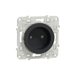 Prise de courant 2P Odace S540033 Anthracite 