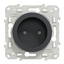 Prise de courant 2P Odace S540033 Anthracite 