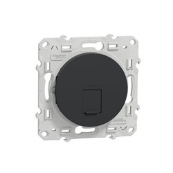 Prise pour RJ45 sans connecteur (empreinte Infraplus) Odace S540400 Anthracite 