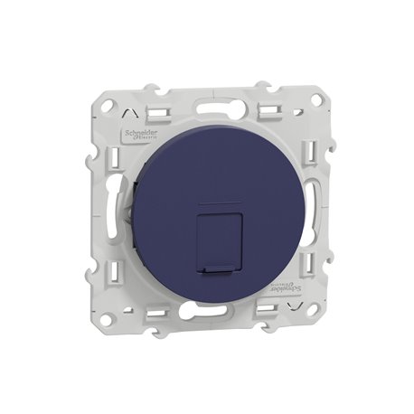 Prise pour RJ45 empreinte infraplus Odace S550400 Bleu cobalt 