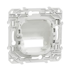Prise optique Odace S520405 Blanc 2 sorties