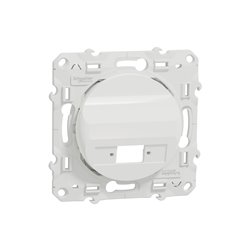 Prise optique Odace S520404 Blanc 1 sortie