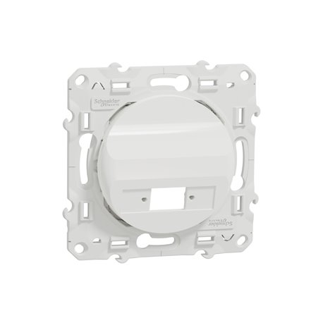 Prise optique Odace S520404 Blanc 1 sortie
