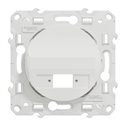 Prise optique Odace S520404 Blanc 1 sortie
