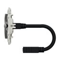 Prise HDMI type A prise femelle/câble femelle à l'arrière Odace S530462 Aluminium 