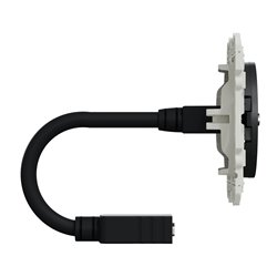 Prise HDMI type A prise femelle / câble femelle arrière Odace S540462 Anthracite 