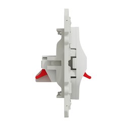 Prise haut-parleurs Odace S520488 Blanc 2 sorties