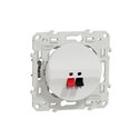 Prise haut-parleurs Odace S520487 Blanc 1 sortie