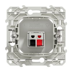 Prise haut-parleurs Odace S520487 Blanc 1 sortie