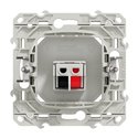 Prise haut-parleurs Odace S520487 Blanc 1 sortie