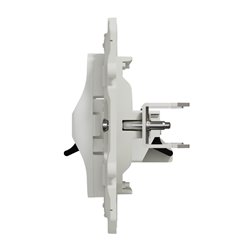 Prise haut-parleurs Odace S520487 Blanc 1 sortie