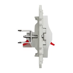 Prise haut-parleurs Odace S520487 Blanc 1 sortie