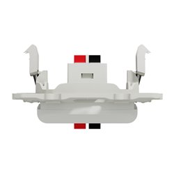 Prise haut-parleurs Odace S520487 Blanc 1 sortie