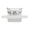 Prise de courant 2P+T standard Schuko allemand Odace S521087 Blanc brillant 