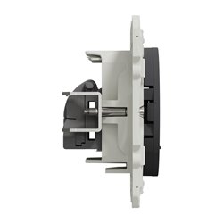 Prise double RJ45 (8 contacts) Cat.6 Odace S540486 Anthracite grade 3 multimédia