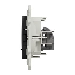 Prise double RJ45 (8 contacts) Cat.6 Odace S540486 Anthracite grade 3 multimédia