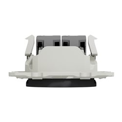 Prise double RJ45 (8 contacts) Cat.6 Odace S540486 Anthracite grade 3 multimédia
