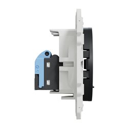 Prise double RJ45 (8 contacts) Cat.6 Odace S540485 Anthracite grade 1 (informatique + tél)