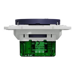Prise de courant affleurante 2P+T avec USB C puissance 10,5W Odace S550089 Bleu cobalt 
