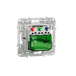 Prise de courant affleurante 2P+T avec USB C odace S540089 Anthracite 