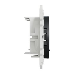 Prise double pour RJ45 sans connecteur (empreinte Infraplus) Odace S540410 Anthracite 