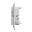 Prise double pour RJ45 Odace S520410 Blanc 