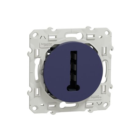 Prise de téléphone France Telecom 8 contacts Odace S550496 Bleu cobalt Prise de téléphone France Telecom 8 contacts Odace S550496 Bleu cobalt