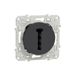 Prise de téléphone France Telecom 8 contacts Odace S540496 Anthracite 