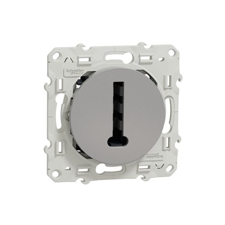Prise de téléphone France Telecom 8 contacts Odace S530496 Aluminium Prise de téléphone France Telecom 8 contacts Odace S530496 Aluminium