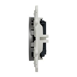 Prise de téléphone France Telecom 8 contacts Odace S530496 Aluminium 