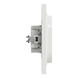 Prise de courant 2P+T double Odace - 230V - Blanc - SCHNEIDER S521089