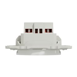 Prise de courant 2P+T française Odace S525039 Blanc brillant connexion à vis