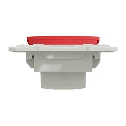 Prise de courant 2P+T française Odace S52009903 Rouge brilant 