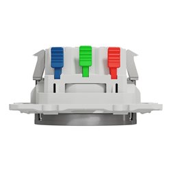 Prise de courant 2P+T affleurante spécial pour rénovation Odace S535052 Aluminium 