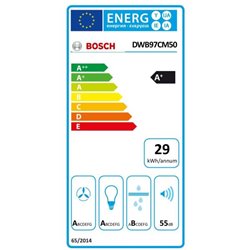 Hotte de cuisine décorative série 6 DWB97CM50 murale 721 m3/h Inox 90 cm