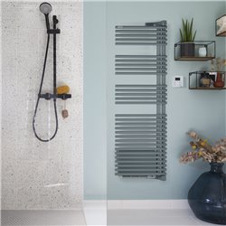 Sèche serviette eau chaude Cala Twist+Air LRNT/LNLT-IFS 672+1000 Watts, Droite