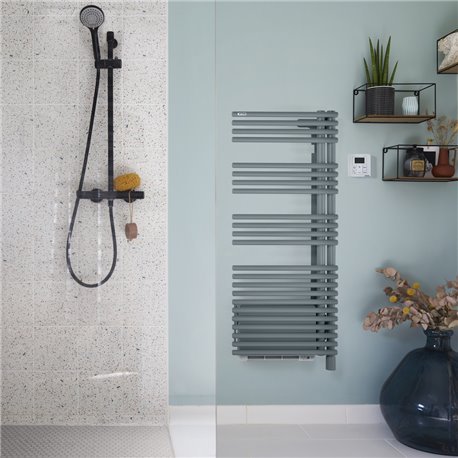 Sèche serviette électrique Cala Twist+Air TLNRT/TLNLT-IFS 500+1000 Watts, Droite