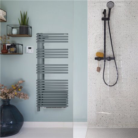 Sèche serviette électrique Cala Twist+Air TLNRT/TLNLT-IFS 500+1000 Watts, Gauche Sèche serviette électrique Cala Twist+Air TLNRT/TLNLT-IFS 500+1000 Watts, Gauche