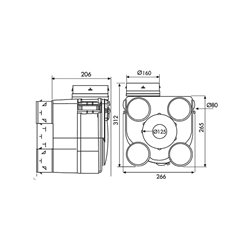 VMC hygroréglable Hydra 2 ST 18,3 W-Th-C groupe seul