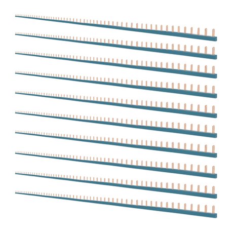 Lot de 10 Peignes horizontaux  bleus 1 m 56 modules unipolaire