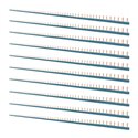 Lot de 10 Peignes horizontaux  bleus 1 m 56 modules unipolaire