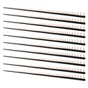 Lot de 10 Peignes horizontaux noirs 1 m 56 modules unipolaire