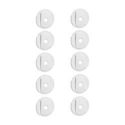 Lot de 10 enjoliveurs Celiane pour va et vient Intuition blanc 068012