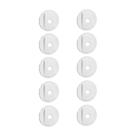 Lot de 10 enjoliveurs Celiane pour va et vient Intuition blanc 068012