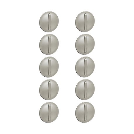 Lot de 10 enjoliveurs étroits Celiane pour interrupteur-va-et-vient-poussoir lumineux-titane 065103